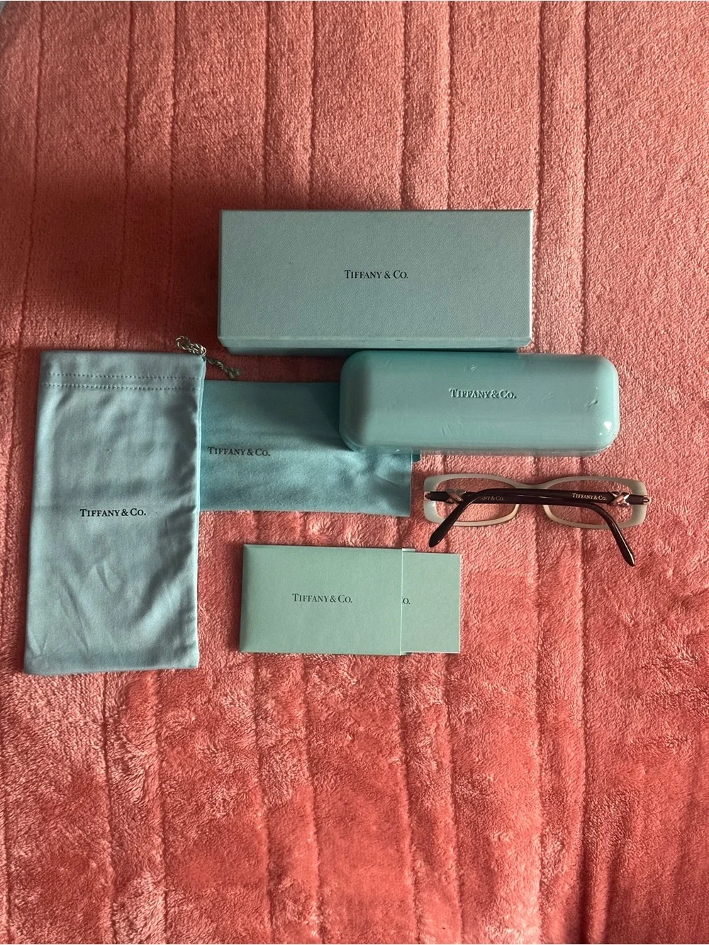 🩵 Authentic Tiffany & Co TF2016 8055 Eyeglasses Signature X Full Set 51-15-135 ✨